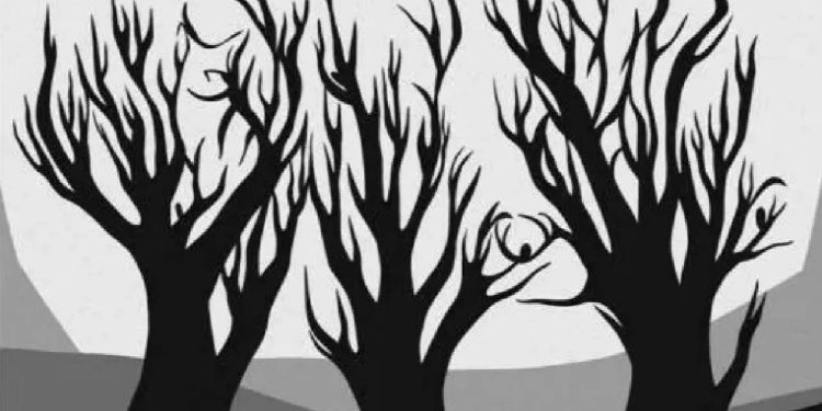 Bu zeka testi beyninizi çok yoracak: 10 saniyede 3 hayvanı bulmak imkansız! Ağaçların arasında hayvanları gördünüz mü?