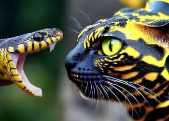 Dünya viral olan “yılan kedi”yi konuşuyor