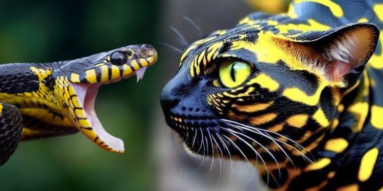 Dünya viral olan “yılan kedi”yi konuşuyor