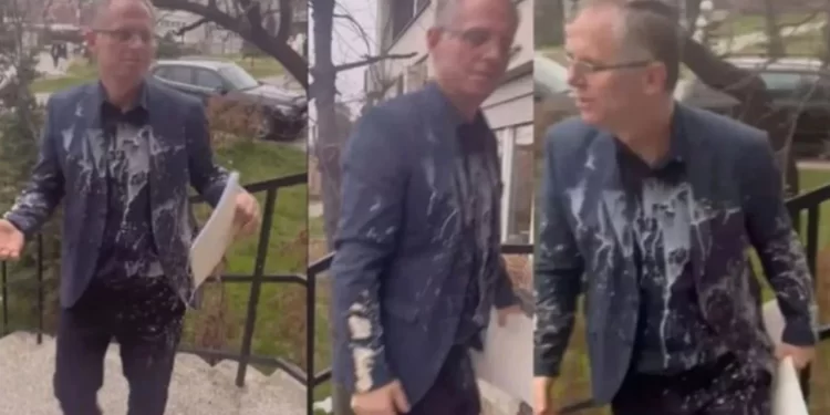 Kosova’nın Birinci Başbakan Yardımcısına içecek ve pastalı saldırı